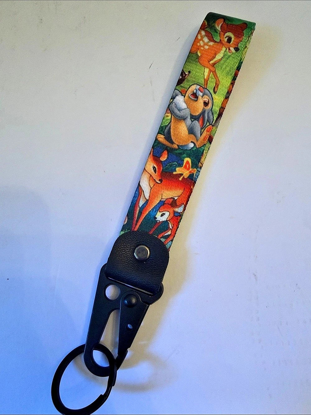 Bambi Print Keychain Wrist Keytag